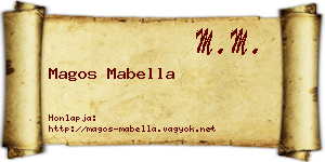 Magos Mabella névjegykártya